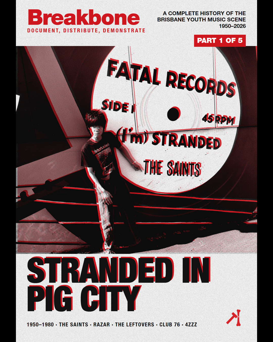 Breakbone Part 1 cover, Stranded In Pig City, the Fatal Records single label