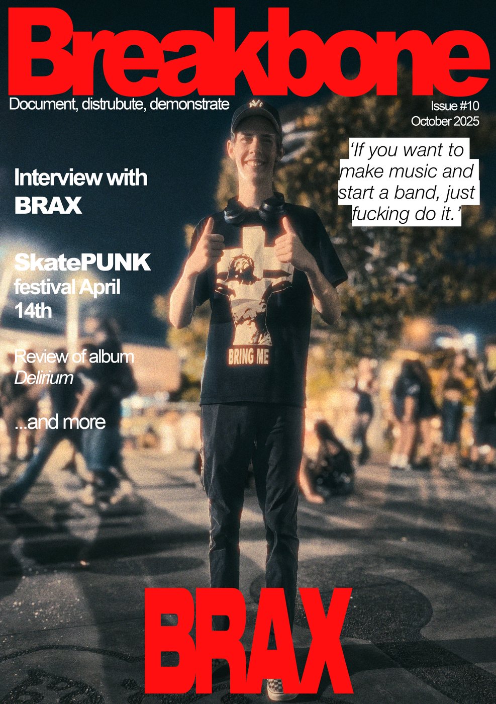 The Breakbone masthead, 'Issue